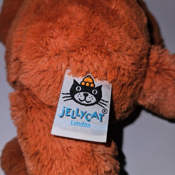Jellycat London Bashful Fox Plush Lovey 12" Stuffed Animal Toy Bean Bag Bottom - Picture 5 of 7